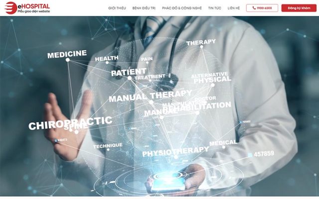 Mẫu web phòng khám đa khoa 03