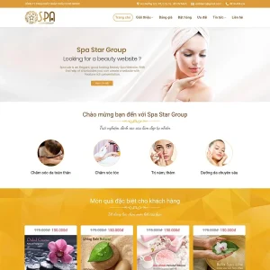 Mẫu Website Spa Làm Đẹp 11 – Thẩm Mỹ Viện – Salon – Shop Online – Cài Đặt Sẵn
