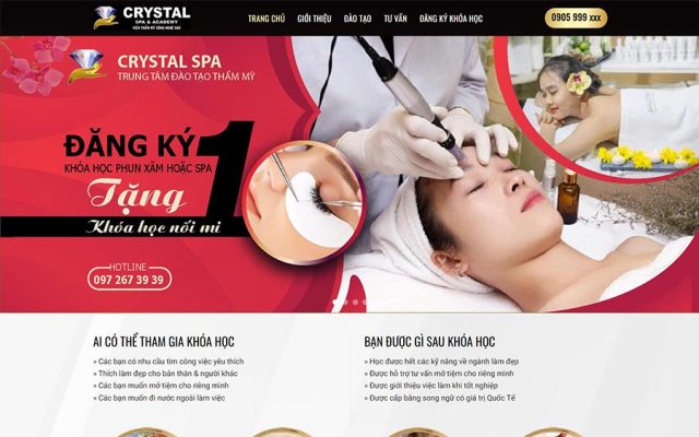 Mẫu web spa, làm 12
