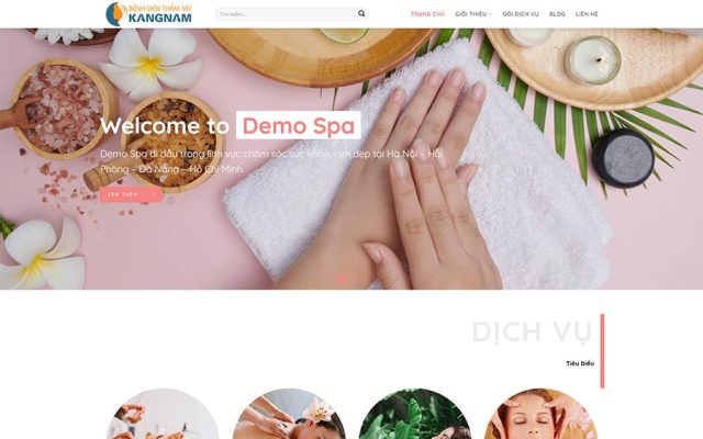 Mẫu web spa, làm 13