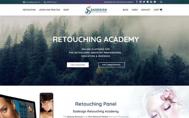 Mẫu web bán tài nguyên thiết kế đồ họa photoshop – shop online – mmo