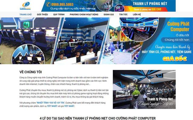 Mẫu web thu mua thanh lý đồ cũ 03