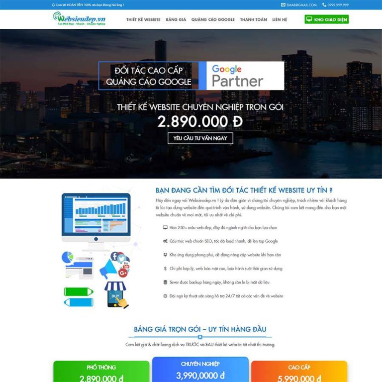 Mẫu web công ty thiết kế 02