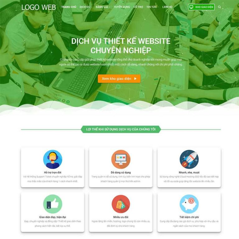 Mẫu web công ty thiết kế 03