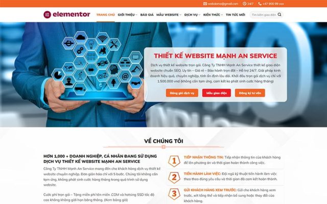 Mẫu web công ty thiết kế 05