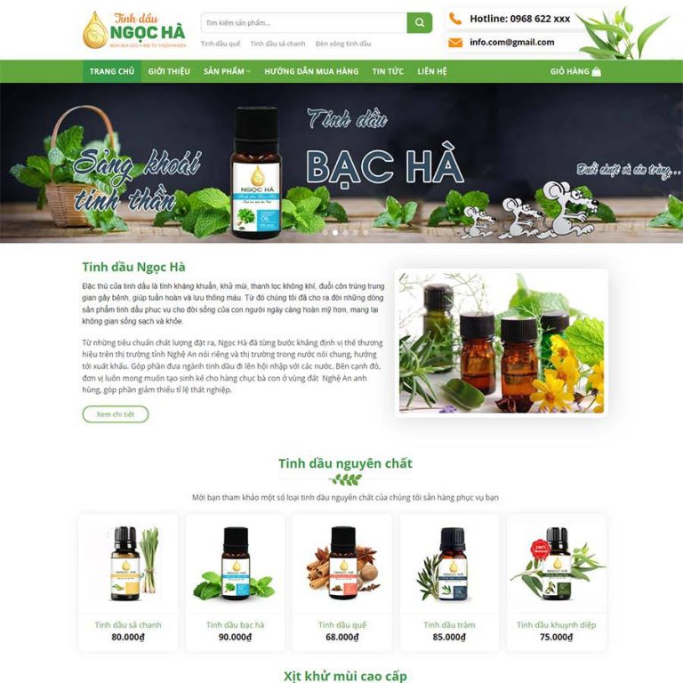 Mẫu web thực phẩm chức năng 22 – shop online