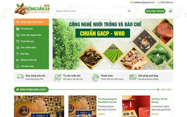 Mẫu web dược phẩm 07