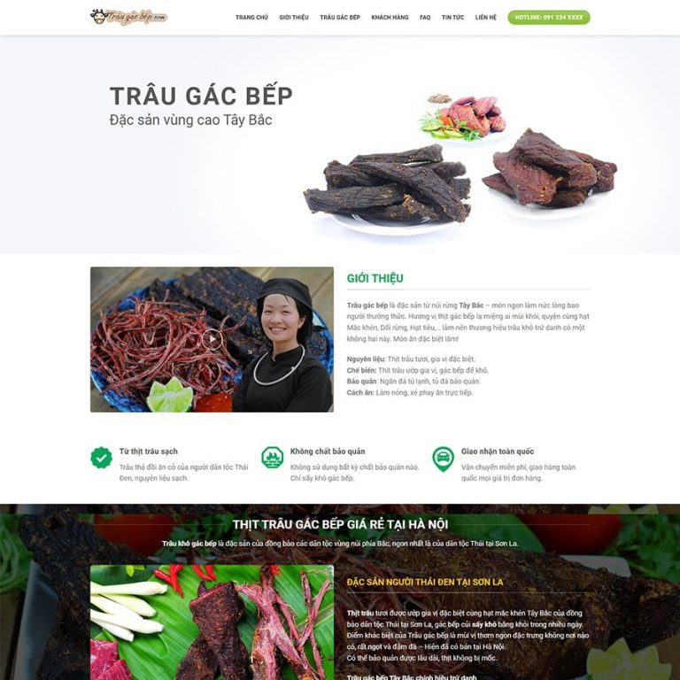 Mẫu web shop thực phẩm, đặc sản 17