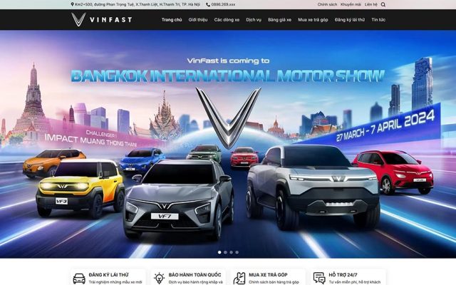 Mẫu web showroom ô tô 19