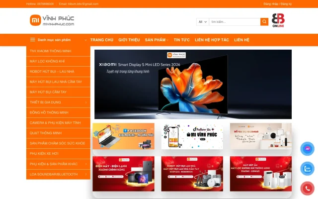 Website Mi Vĩnh Phúc