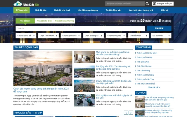 Website Nhà Phố VIP