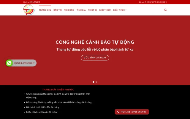 Website Thang máy Thiên Phước